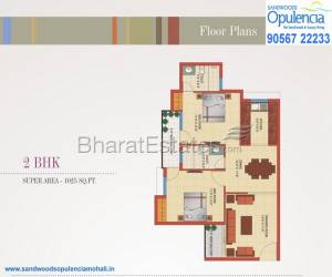 2 BHK Appartment for sale at Sandwoods Opulencia in Mohali