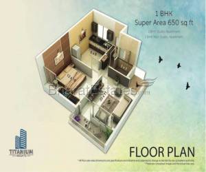 1 bhk Apartment/Flat for sale in Dwarka | Titanium Heights