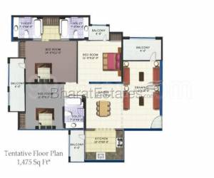 3 bhk Apartment/Flat for rent in Dwarka