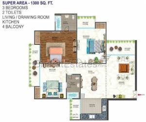 3 bhk Apartment/Flat for sale in Dwarka