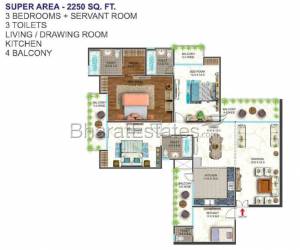 3 BHK Apartment/Flat for sale in Dwarka L zone