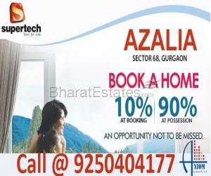 Supertech Azaliya 2 BHK 1020 Sq.Ft  in Sector 68 Gurgaon