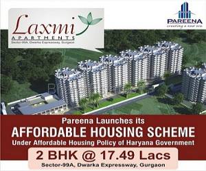 Pareena Laxmi Affordable 2 BHK in Sector 99A Gurgaon