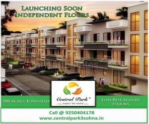 Call @ 9250404178 Central Park 3 Independent Floor Sector 33 Sohna