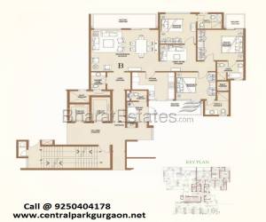 Central Park 2 Bellevue (Phase-1) 3 BHK + SQ Sector 48 Gurgaon