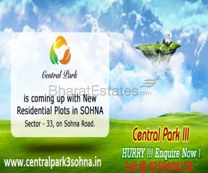 Central Park 3 Plots Sector 33 Sohna Call @ 9250404178