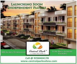 2 BHK+ Study @ 45 Lacs Central Park 3 Independent Floors Sector 33 Sohna