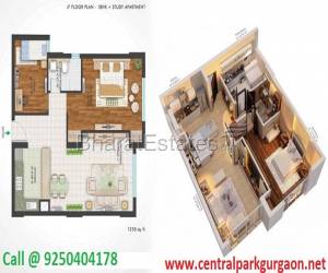 Central Park 2 The Room 1225 Sq.ft @ 1 Cr. Sector 48 Gurgaon