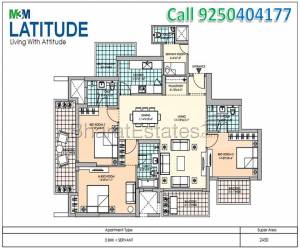 3 BHK+SQ M3M Latitude in Sector 65 Gurgaon
