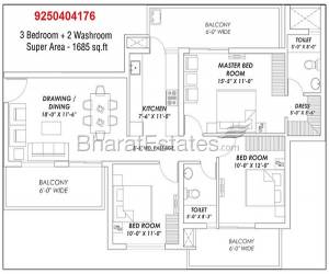 Supertech Hill Town 3 BHK Sector 2 Sohna Call @ 925O4O4176