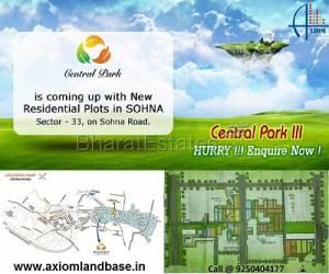 Central Park 3 Residential Plots Sector 33 Sohna