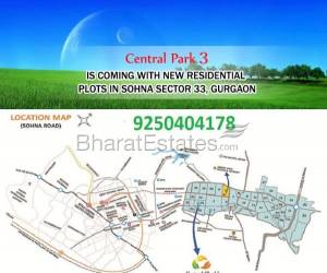 Plots @ 1 Cr - Central Park 3 Gurgaon | 9250404178