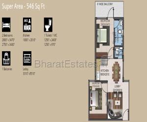 2 BHK Apartments/Flats in Supertech Basera Sector 79 Gurgaon