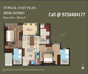 2 BHK @ 55 Lacs AIPL Club Residences Sector 70A Gurgaon