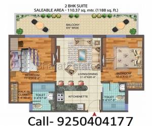 2 BHK Apartment | Central Park 3 Flower Valley the Room