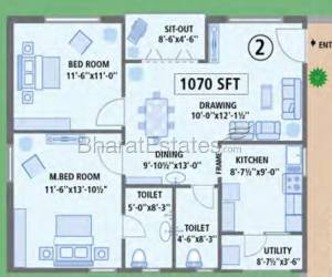 Begonia Homes Luxury Flats with 2 / 3 BHK Gated Community at Manikonda.