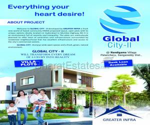 Residential in global city  Nandigama Hyderabad 19.0 Lakh