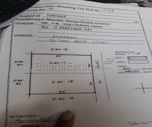 Residential in shiva shakar colony, Haythanagar  Pasmamla Hyderabad 42.0 Lakh