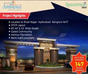 Residential in Ambience, NH 7  Shadnagar Hyderabad 5.14 Lakh
