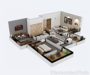 2 bhk Apartment/Flat for rent in Handewadi