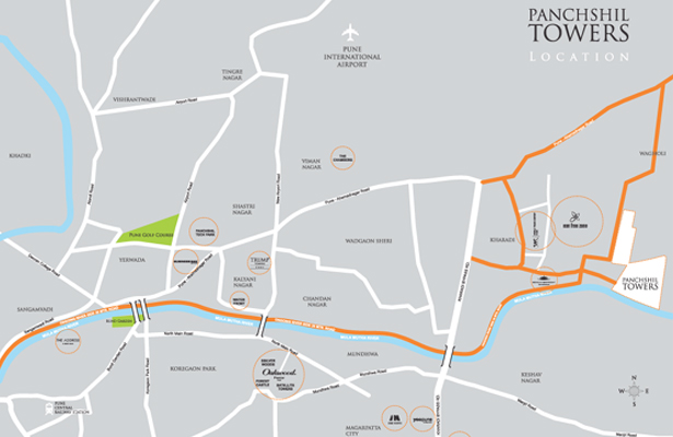 panchshil-towers-location